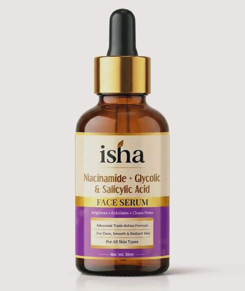 Isha Niacinamide Glycolic and Salicylic Acid Face Serum